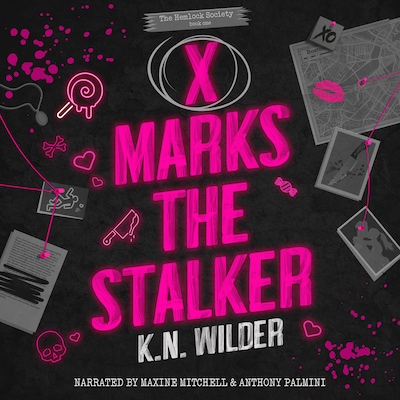 X Marks The Stalker – omslag til lydbogen af K.N Wilder