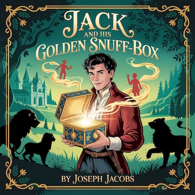 Jack and His Golden Snuff-Box – omslag til lydbogen af Joseph Jacobs