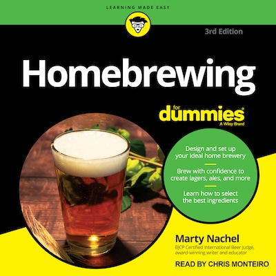 Homebrewing For Dummies, 3rd Edition – omslag til lydbogen af Marty Nachel