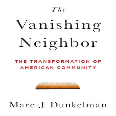 The Vanishing Neighbor – omslag til lydbogen af Marc J. Dunkelman