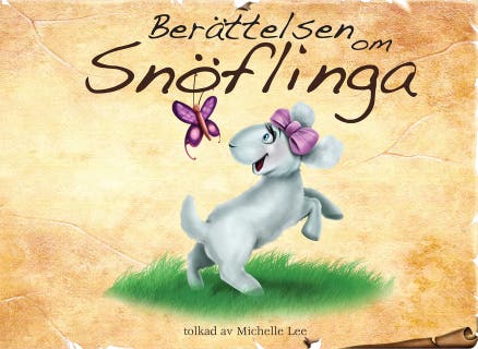 Berättelsen om Snöflinga – omslag till ljudboken av Michelle Lee