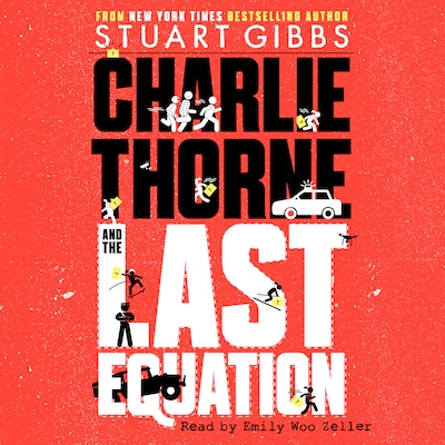 Charlie Thorne and the Last Equation – omslag til lydbogen af Stuart Gibbs