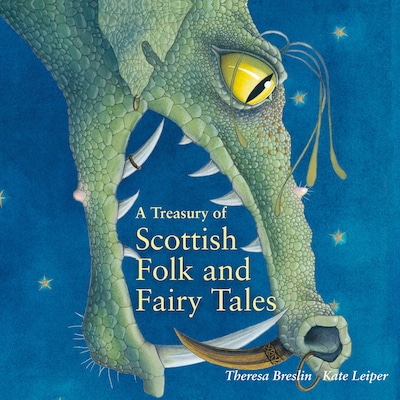 A Treasury of Scottish Folk and Fairy Tales – omslag til lydbogen af Theresa Breslin