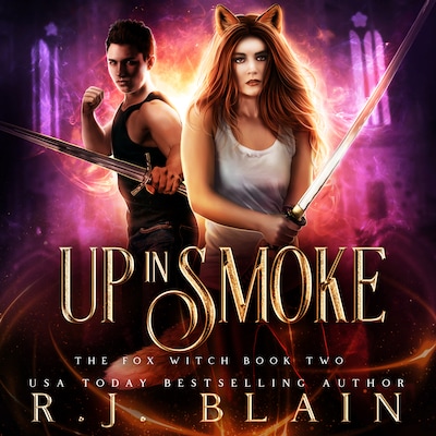 Up in Smoke – omslag til lydbogen af R.J. Blain