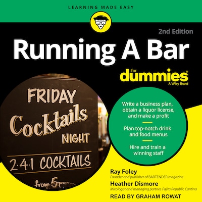 Running A Bar for Dummies – omslag til lydbogen af Ray Foley, Heather Dismore