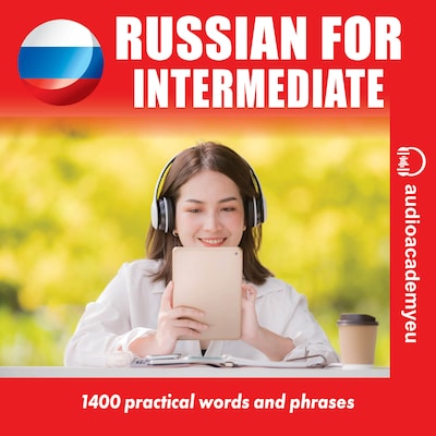 Russian for Intermediate – omslag til lydbogen af Tomas Dvoracek