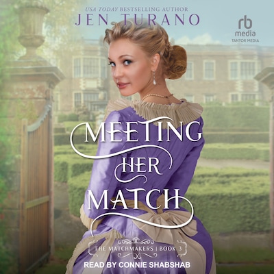 Meeting Her Match – omslag til lydbogen af Jen Turano