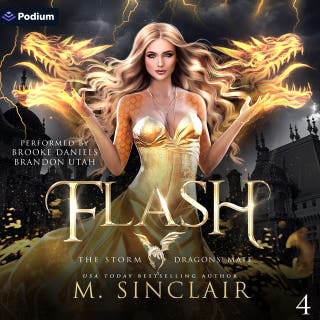 Flash: The Storm Dragons' Mate, Book 4 – omslag till ljudboken av M. Sinclair