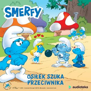 Osiłek szuka przeciwnika – okładka audiobooka, autor Peyo