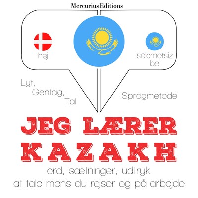 Jeg lærer kazakh – omslag til lydbogen af JM Gardner