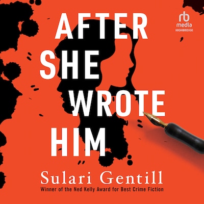 After She Wrote Him – omslag til lydbogen af Sulari Gentill