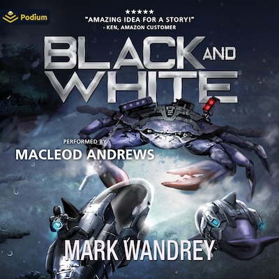 Black and White – omslag til lydbogen af Mark Wandrey