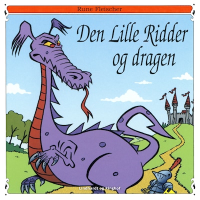 Den lille ridder og dragen – omslag til lydbogen af Rune Fleischer