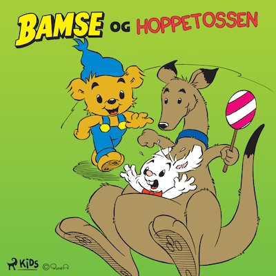 Bamse og Hoppetossen – omslag til lydbogen af Karin Didring