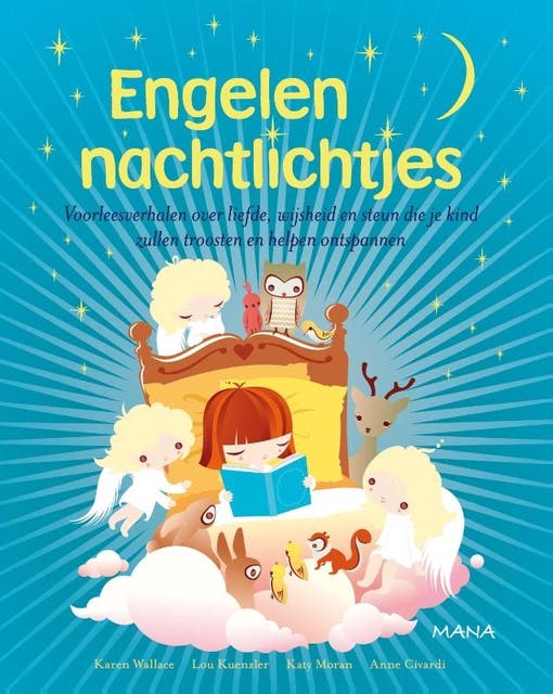 Engelen nachtlichtjes: Voorleesverhalen over liefde, wijsheid en steun die je kind zullen troosten en helpen ontspannen – omslag van het luisterboek van Karen Wallace