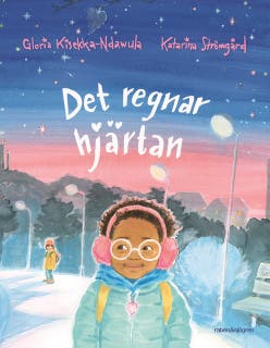 Det regnar hjärtan – omslag till ljudboken av Gloria Kisekka-Ndawula