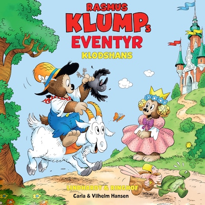 Rasmus Klumps eventyr: Klodshans – omslag til lydbogen af Carla Og Vilhelm Hansen