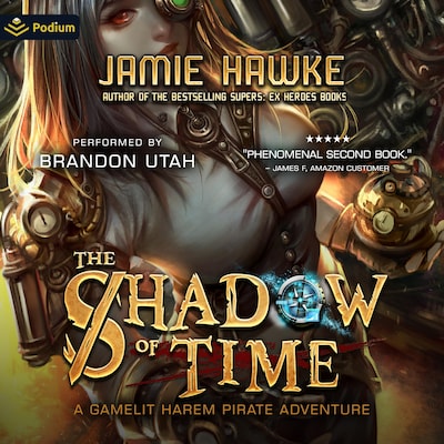 Shadow of Time – omslag til lydbogen af Jamie Hawke