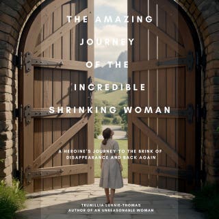 The Amazing Journey of the Incredible Shrinking Woman: A Heroine’s Journey to the Brink of Disappearance and Back Again – omslag till ljudboken av Trumillia Lunnie-Thomas