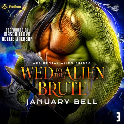 Wed to the Alien Brute – omslag til lydbogen af January Bell