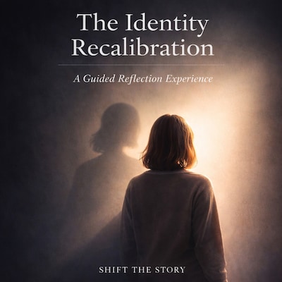 The Identity Recalibration – omslag til lydbogen af Shift The Story
