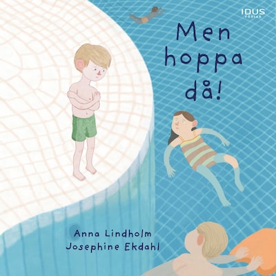 Men hoppa då! – omslag till ljudboken av Anna Lindholm
