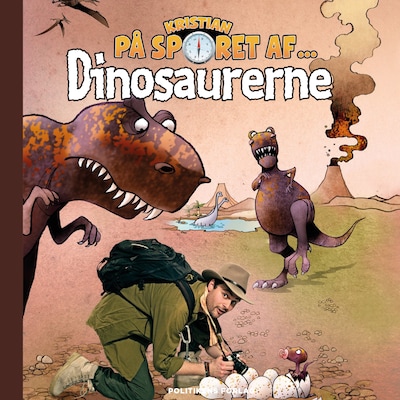 Kristian på sporet af dinosaurerne – omslag til lydbogen af Kristian Gintberg