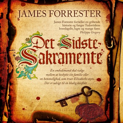 Det sidste sakramente – omslag til lydbogen af James Forrester