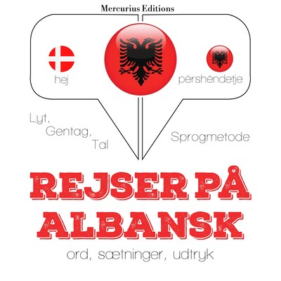 Rejser på albansk – omslag til lydbogen af JM Gardner