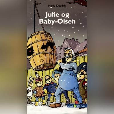 Julie og Baby-Olsen – omslag til lydbogen af Marie Duedahl