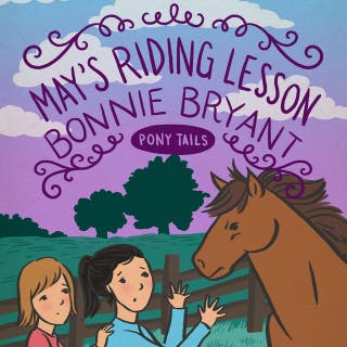 May's Riding Lesson – omslag till ljudboken av Bonnie Bryant