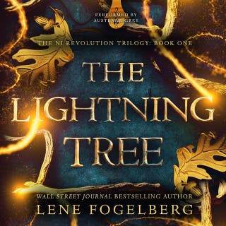 The Lightning Tree – omslag till ljudboken av Lene Fogelberg