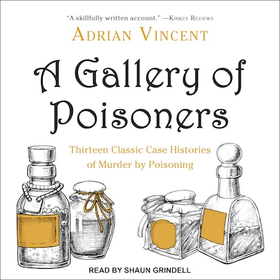 A Gallery of Poisoners – omslag til lydbogen af Adrian Vincent