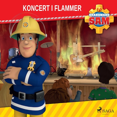 Brandmand Sam - Koncert i flammer – omslag til lydbogen af Mattel