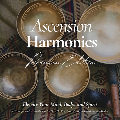 Ascension Harmonics: Elevate Your Mind, Body, and Spirit | Spiritual Sound Bath – omslag til lydbogen af Ascension Harmonics - The Sound Healing Collection