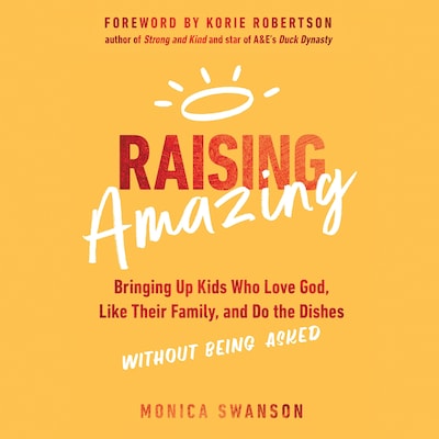 Raising Amazing – omslag van het luisterboek van Monica Swanson