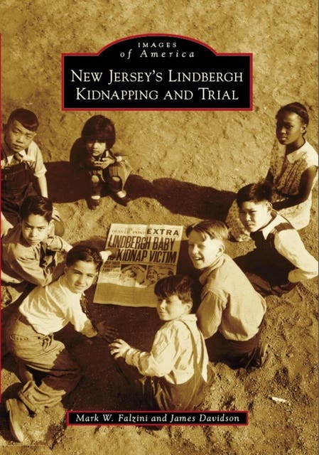 New Jersey's Lindbergh Kidnapping and Trial – omslag til lydbogen af James Davidson, Mark W Falzini