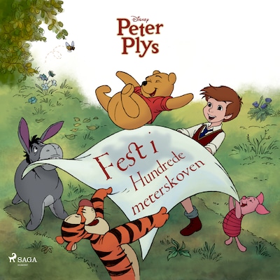 Peter Plys - Fest i Hundredemeterskoven – omslag til lydbogen af Disney