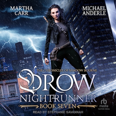 Drow Nightrunner – omslag til lydbogen af Martha Carr, Michael Anderle
