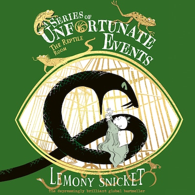 The Reptile Room – omslag til lydbogen af Lemony Snicket