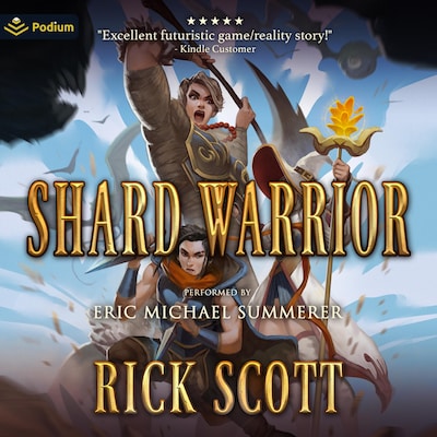 Shard Warrior – omslag til lydbogen af Rick Scott