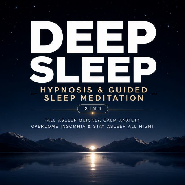 Deep Sleep Hypnosis & Guided Sleep Meditation (2-in-1): Fall Asleep Quickly, Calm Anxiety, Overcome Insomnia & Stay Asleep All Night – omslag til lydbogen af John Vale, Clt Sleep Hypnosis Institute