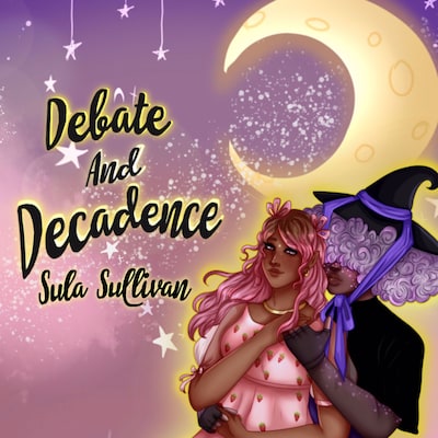 Debate and Decadence – omslag til lydbogen af Sula Sullivan