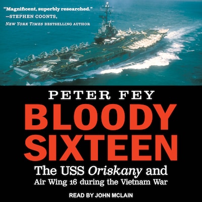 Bloody Sixteen – omslag til lydbogen af Peter Fey