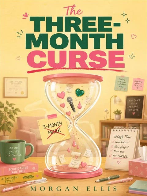The Three-Month Curse – omslag til lydbogen af Morgan Ellis