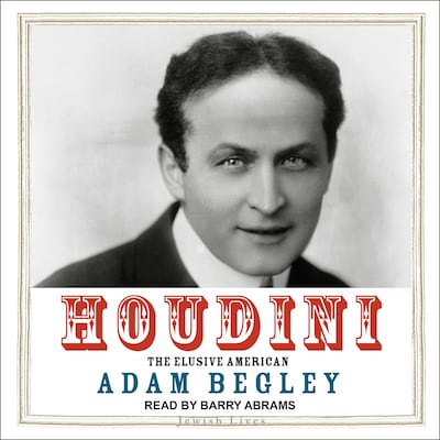 Houdini – omslag til lydbogen af Adam Begley