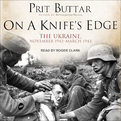 On a Knife’s Edge – omslag til lydbogen af Prit Buttar