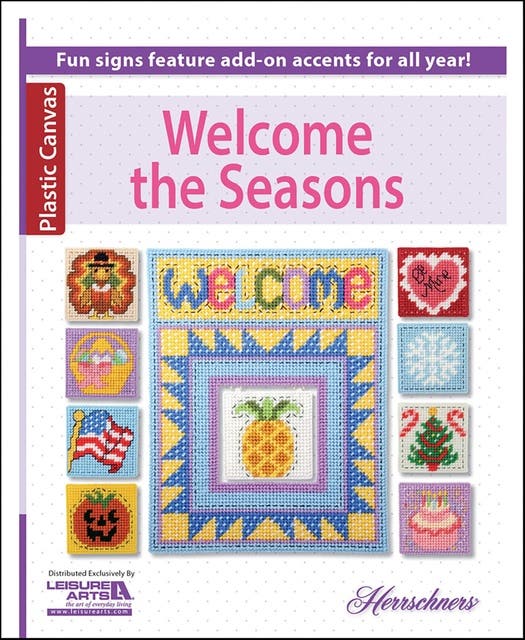 Welcome the Seasons Pastic Canvas Projects: Fun Signs Feature Add-on Accents for all Year! – omslag til lydbogen af Herrschner
