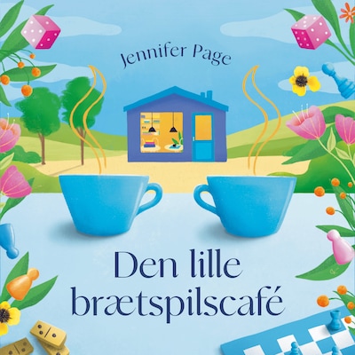 Den lille brætspilscafé – omslag til lydbogen af Jennifer Page