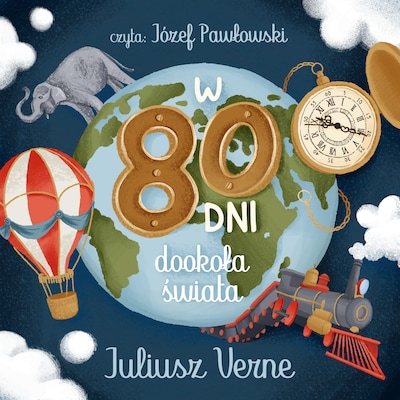 W 80 dni dookoła świata – okładka audiobooka, autor Juliusz Verne